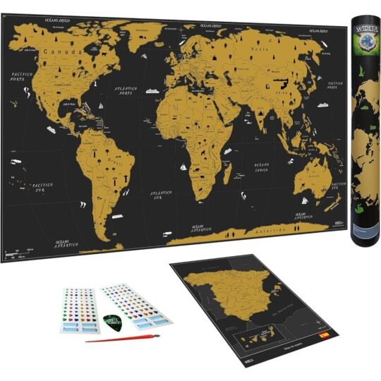 Mapa Mundi para rascar en Español